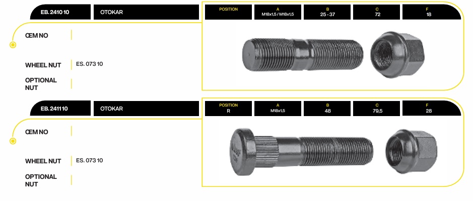 WHEEL STUD